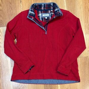Women’s Orvis 1/4 Zip Cotton Pullover, Size Large